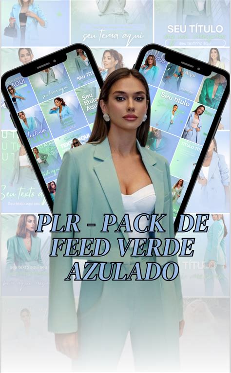 PLR PACK De FEED VERDE AZULADO