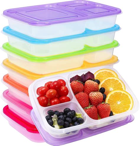 Amazon Kipeber Pack Meal Prep Containers Compartment Reusable