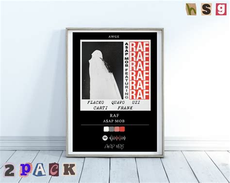 ASAP MOB RAF Asap Rocky Digital Album Art Poster - Etsy