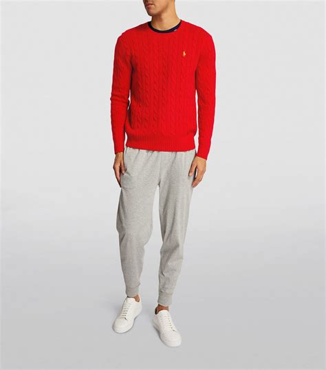 Polo Ralph Lauren Polo Pony Cable Knit Sweater Harrods Fr