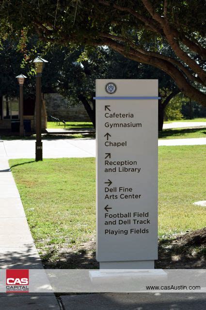 St. Andrew's School Directional Sign, Exterior sign, wayfinding sign ...