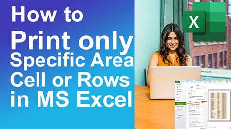 How To Print Only Specific Area Cell Or Rows In Ms Excel Youtube