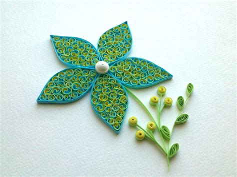 Paper Quilling Flower Simple Paperquillingflowerspattern 273