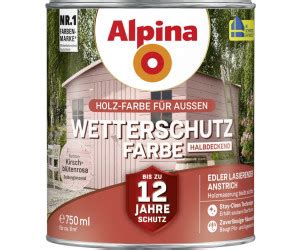 Alpina Farben Wetterschutzfarbe Halbdeckend L Kirschbl Tenrosa Ab