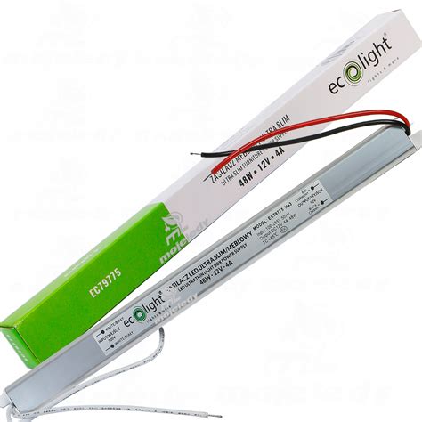 zasilacz meblowy 48W 12V DC 4A slim do taśma led IP20 baton Sklep