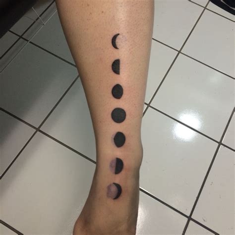 Moon Phases Tattoos By Noelle LaMonica Divine Machine Tattoo Buffalo NY