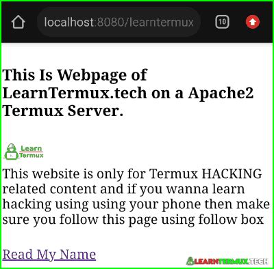 Apache Termux Install And Use Apache Server In Termux