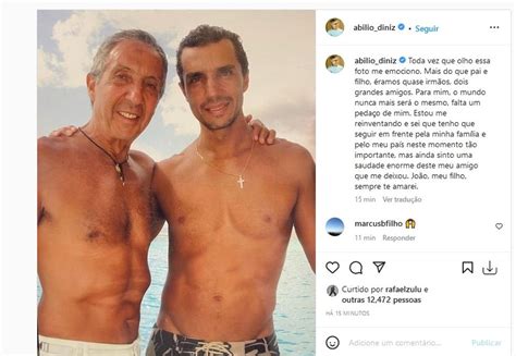 Abílio Diniz sobre a morte do filho João Paulo Falta um pedaço de mim