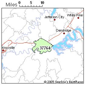 Rankings in Zip 37764 (Kodak, TN)