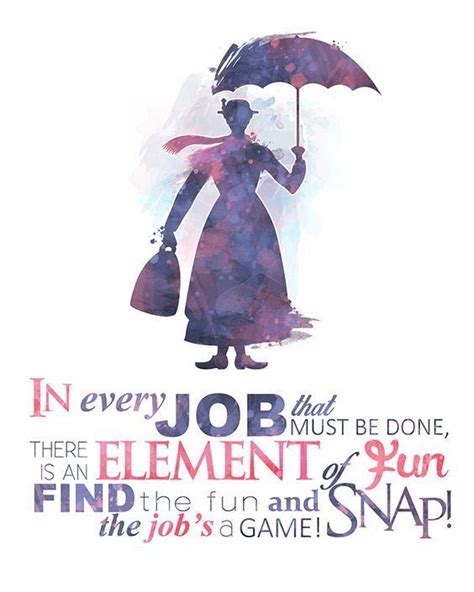 Spoonful Of Sugar Mary Poppins 8x10 Printable Poster Digital