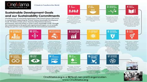 OneMama's Pledge to the UN's Sustainable Development Goals (SDGs)