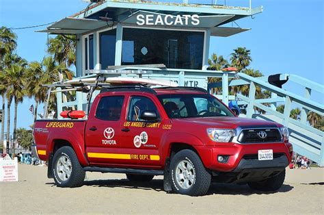 Los Angeles County Fire Department Lifeguard Toyota Tacoma Venice Beach