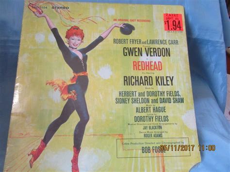 Gwen Verdon Richard Kiley Redhead An Original Cast Recording Rca Victor