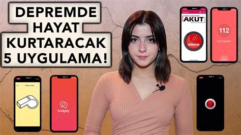 Depremde Hayat Kurtaracak Uygulama Youtube