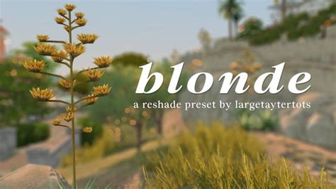 Blonde A Reshade Preset By LargeTayterTots LargeTayterTots Sims 4