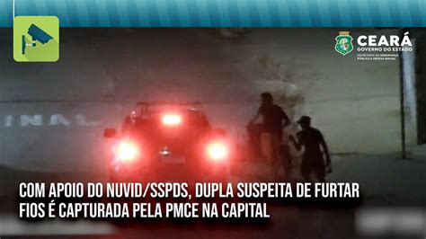 Apoio Do Nuvid Sspds Dupla Suspeita De Furtar Fios Capturada