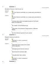 Quiz 14 1970s The Triumph Of Conservatism Docx Question 1 4 Out