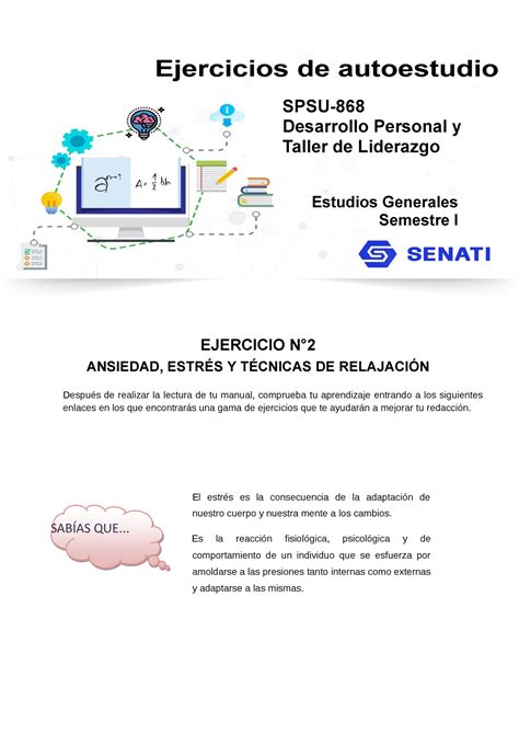 Ansiedad Y Estres Grupo Viernes SPSU Desarrollo Personal Y Taller