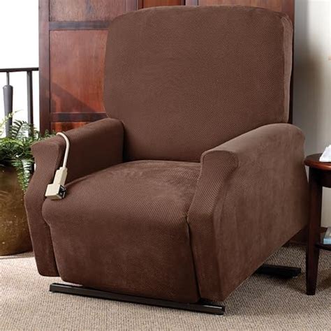 Surefit Stretch Pique Large Lift Recliner Slipcovers Recliner Chair