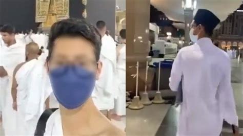 Viral Wanita Nyamar Jadi Pria Saat Sedang Umrah Santai Pakai Baju