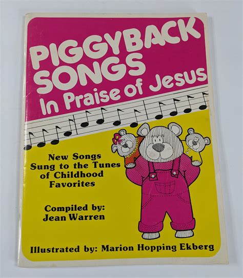 Piggyback Songs in Praise of Jesus Preschoolers Sunday School Children ...