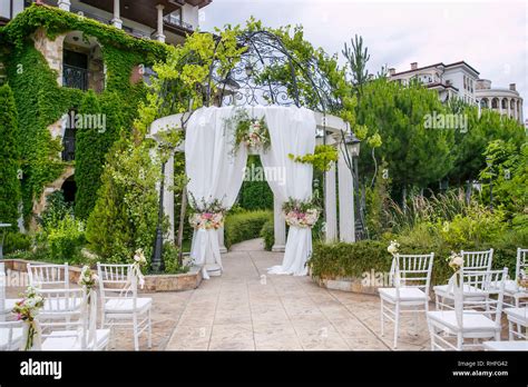 Wedding Set Up Stock Photo Alamy