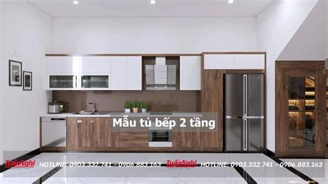 40 Mẫu Tủ Bếp 2 Tầng đẹp Tối ưu Không Gian Bếp 2023