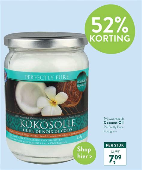 Perfectly Pure Coconut Oil Korting Aanbieding Bij Holland Barrett