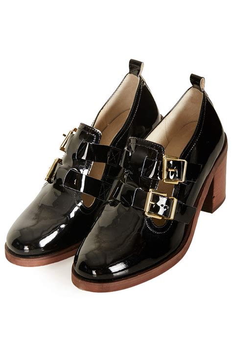 Lyst - Topshop Jacques2 Double Buckle Shoes in Black