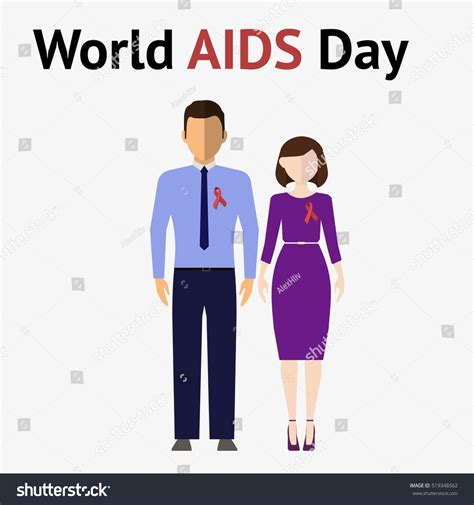 Aids Awareness World Aids Day Concept Stock Vector Royalty Free