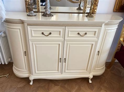 Casa Padrino Luxus Jugendstil Sideboard Creme Antik Messing X