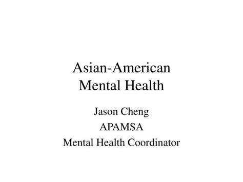 Ppt Asian American Mental Health Powerpoint Presentation Free