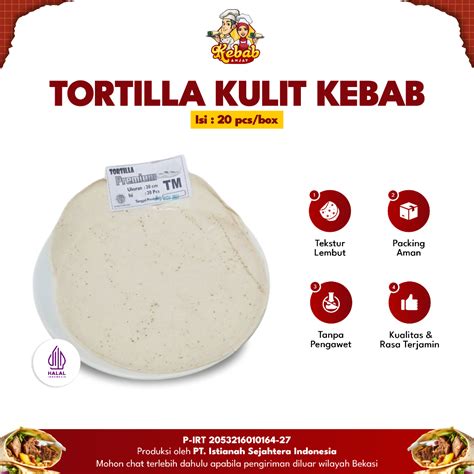 Jual Kulit Kebab Tortilla Sedang Ukuran Cm Isi Pcs Tidak Mudah