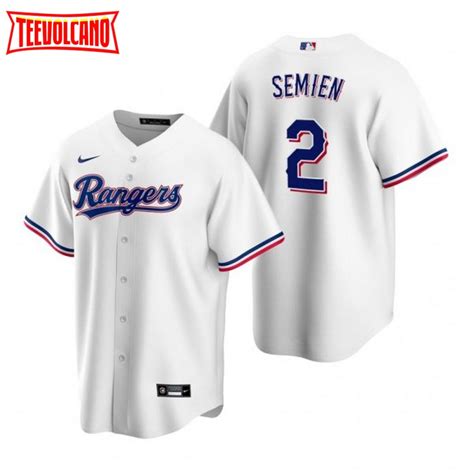 Texas Rangers Marcus Semien White Home Replica Jersey