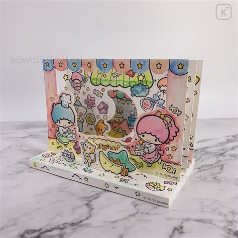 Sanrio Diy Coloring Paper Craft Set Little Twin Stars Kawaii Limited