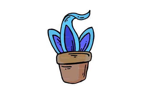 Cartoon Flower Pot Clipart Graphic by Designer Man · Creative Fabrica