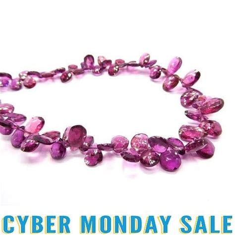 Sale 25 17Gm 64Beads Rhodolite Garnet Loose Gemstone 6X7 6X11 Https