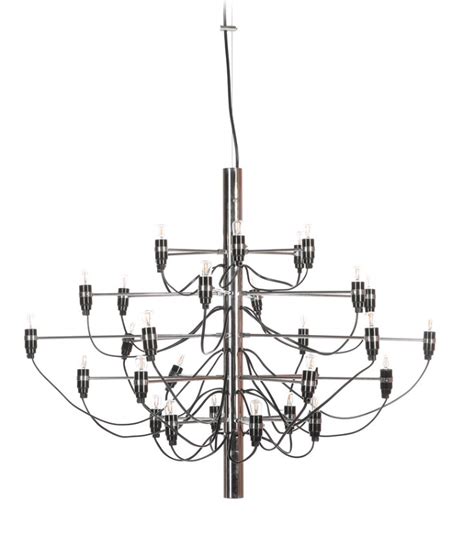 Gino Sarfatti Chromed Steel Chandelier With 30 Lights MutualArt