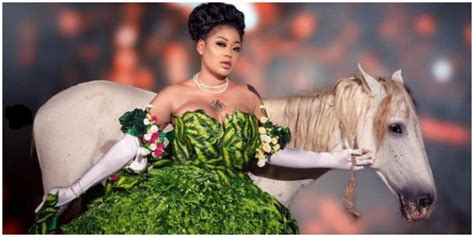 Designer Toyin Lawani Makes Fans Go Green With Envy In Stunning Ball Gown Made Of Leaves Legitng