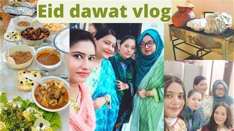 Eid Dawat Vlog 🌙 Rain Day ⛈️ Enjoyed Delicious Food 😋 Moms