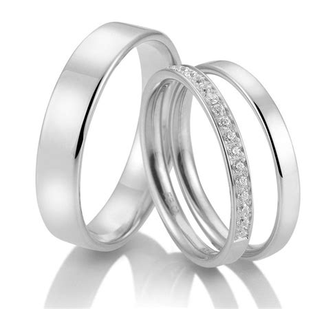 Set Trauringe Breuning Mit Memoire Ring 48 04718 Eheringe Platin