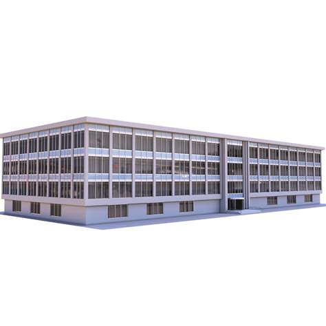 Edificio De Apartamentos Moderno Modelo 3D 49 Max Fbx Obj 3ds