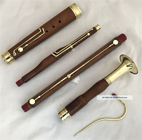 Baroque Historical Viennese Bassoon 10 Round Brass Keys Year 1820 Restored