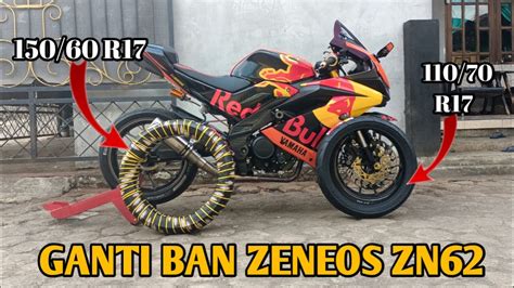 Ganti Ban Zeneos Zn Ukuran R Dan R Di Motor R V