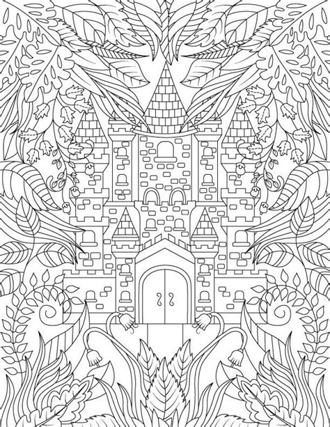 Adult Coloring Book Magical Forest By Jadesummercoloring On Etsy Adult Coloring Pages