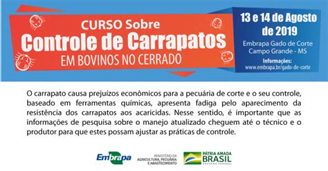 Curso Sobre Controle De Carrapatos Em Bovinos No Cerrado Em Campo