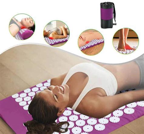 Yoga Acupressure Massage Mats Back Body Relieve Stress Tension Abs Spike Relaxation Pain Pad Mat