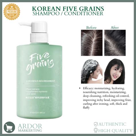 Original Korean Herbal Five Grain Shampoo Sakura Amino Acid Shampoo