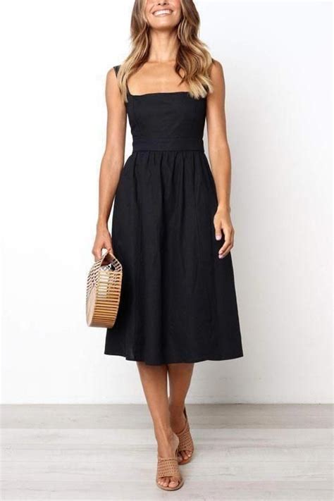 Makeyourwardrobelookexpensive White Midi Dress Black Dress Black