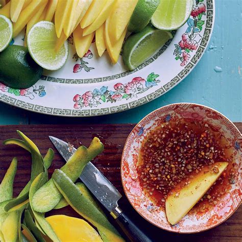 Green Mango With Dipping Sauce Mak Muang Som Klub Jaew Wan Recipe